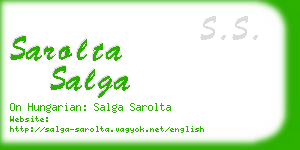 sarolta salga business card